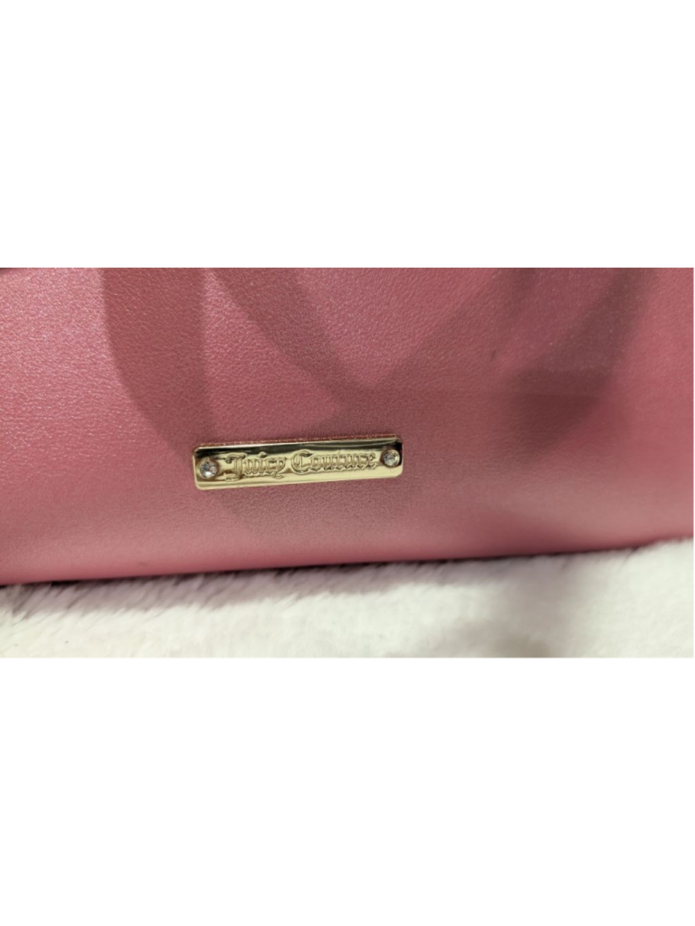 Juicy Couture Pink Tote Bag Black Trifold Wallet One Size - Picture 3 of 16